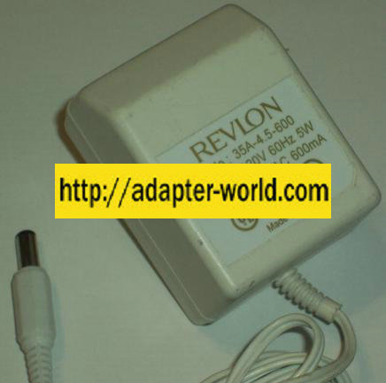 REVLON 35A-4.5-600 AC ADAPTER 4.5VAC 600mA 5.5 X 2.5mm， POWER SUPPLY