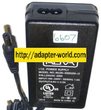 ROVA NU20-5090200-I3 AC ADAPTER 9V DC 2A NEW 2.5 x 5.5 x 11.5mm