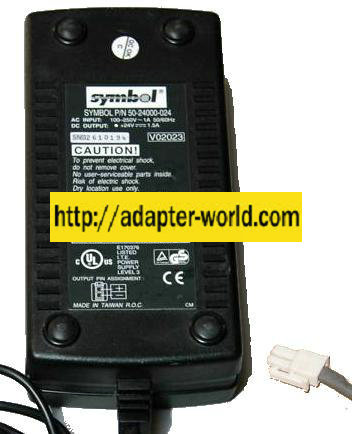 SYMBOL 50-24000-024 AC DC ADAPTER 24V 1.5A POWER SUPPLY