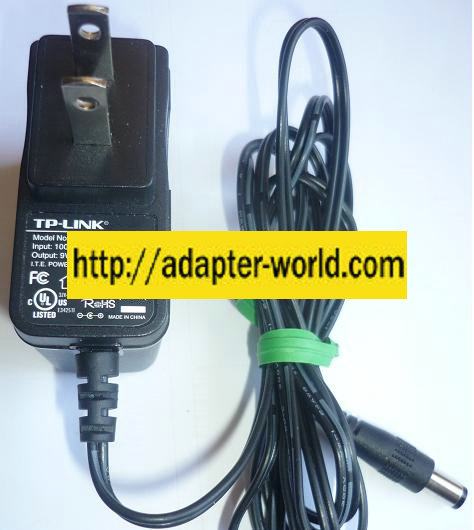 TP-LINK T090060-2B1 AC ADAPTER 9VDC 0.6A NEW -( ) 2x5.5x9.4mm R