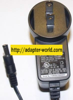 TPI TSA11-120100WU AC ADAPTER 12Vdc 1A NEW 2 x 5.5 x 10.4mm