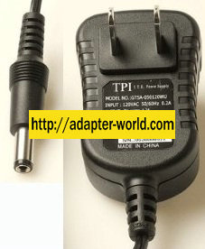 TPI TSA9-050120WU AC ADAPTER 5VDC 1.2A New 2 x 5.5 x 12mm