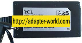 YCL ADE-1501A AC ADAPTER 5VDC 3A NEW 2x5.5mm 90 ° 100-240VAC 90