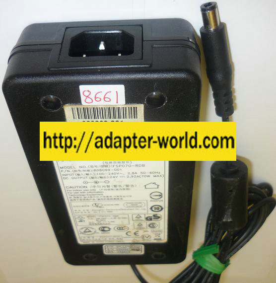 ZEBRA FSP070-RDB AC ADAPTER 24VDC 2.92A 70W NEW -( )- 3x6.5x9.8