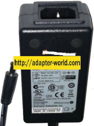 BOTHHAND SA06-20S48-V AC ADAPTER 48VDC 0.4A POWER SUPPLY