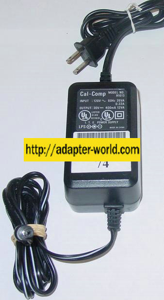 CAL-COMP R1613 AC DC ADAPTER 30V 400mA POWER SUPPLY