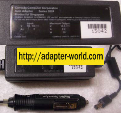 COMPAQ 2824 SERIES Auto Adapter 18.5V 2.2A 30W POWER SUPPLY