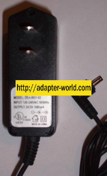 DSA-0051-03 AC DC ADAPTER 5V 1000mA POWER SUPPLY