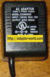 DU090060D AC ADAPTER 9VDC 600mA CLASS 2 POWER SUPPLY