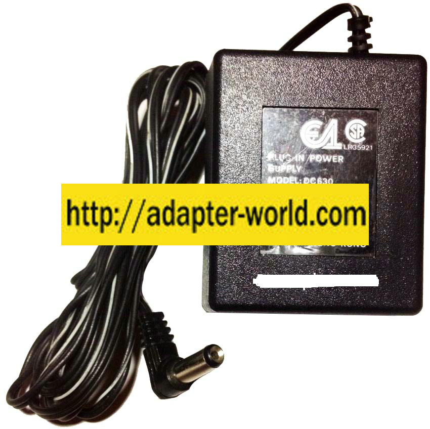 E1 DC360 AC ADAPTER 6VDC 0.3A NEW -( )- 2x5.5mm 90 ° ROUND