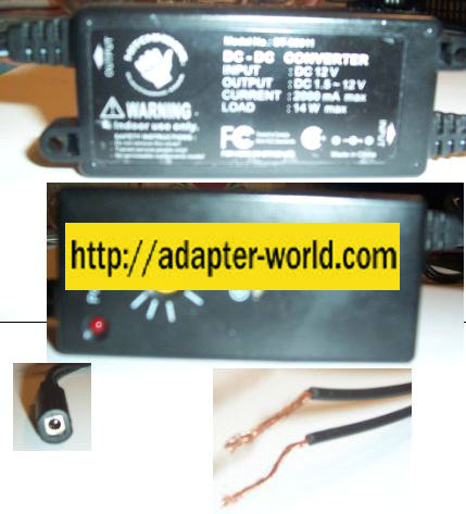 HITCHHIKER ST-99011 DC CONVERTER 12V 2000mA 14W
