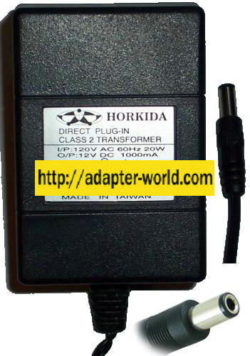 HORKIDA 48-12-1000 D AC DC ADAPTER 12V 1A POWER SUPPLY EIA 363 9