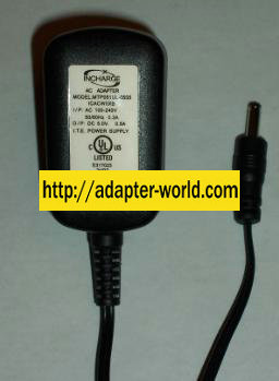 INCHARGE MTP051UL-0505 AC DC ADAPTER 5V 0.5A POWER SUPPLY