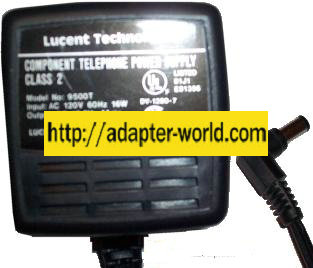 LUCENT TECHNOLOGIES 9500T AC DC ADAPTER 10.5V 1A COMPONENT