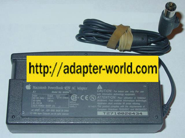 MACINTOSH M4896 AC ADAPTER 24Vdc 1.88A 45W POWER SUPPLY POWER BO