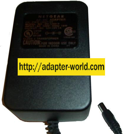 NETGEAR DV-1280-3 AC ADAPTER 12VDC 1A CLASS 2 POWER SUPPLY