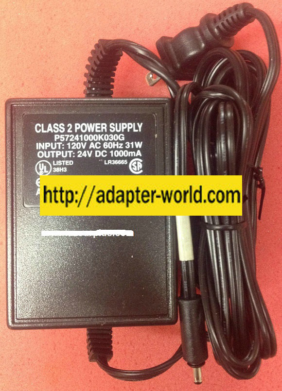 DISH NETWORKAult P57241000K030G AC ADAPTER 24Vdc 1A -( ) 1x3.5mm