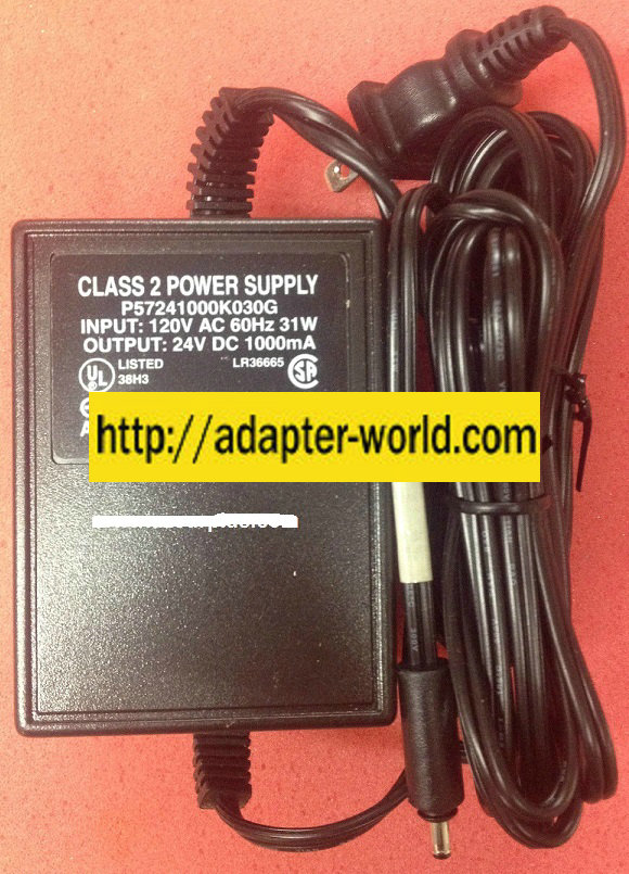 Ault P57241000K030G AC ADAPTER 24Vdc 1A -( ) 1x3.5mm 50VA POWER