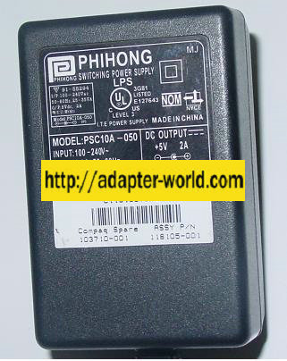PHIHONG PSC10A - 50 AC DC ADAPTER 5V 2A 10W