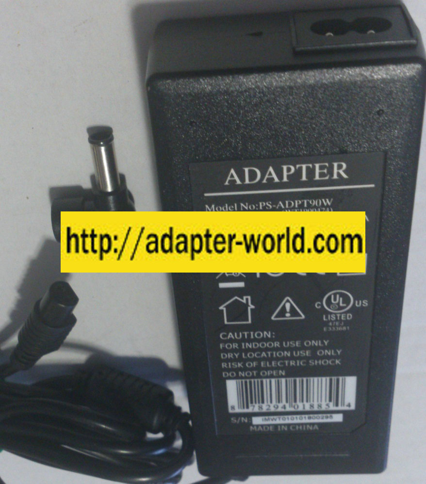 PS-ADPT90W AC ADAPTER 19VDC 4.74A NEW -( )- 1x4.5x6x13.7mm