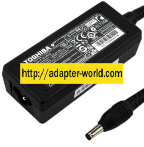 TOSHIBA PA3822E-1AC3 AC ADAPTER 19VDC 2.37A -( )- 2.5x5.5x12mm R