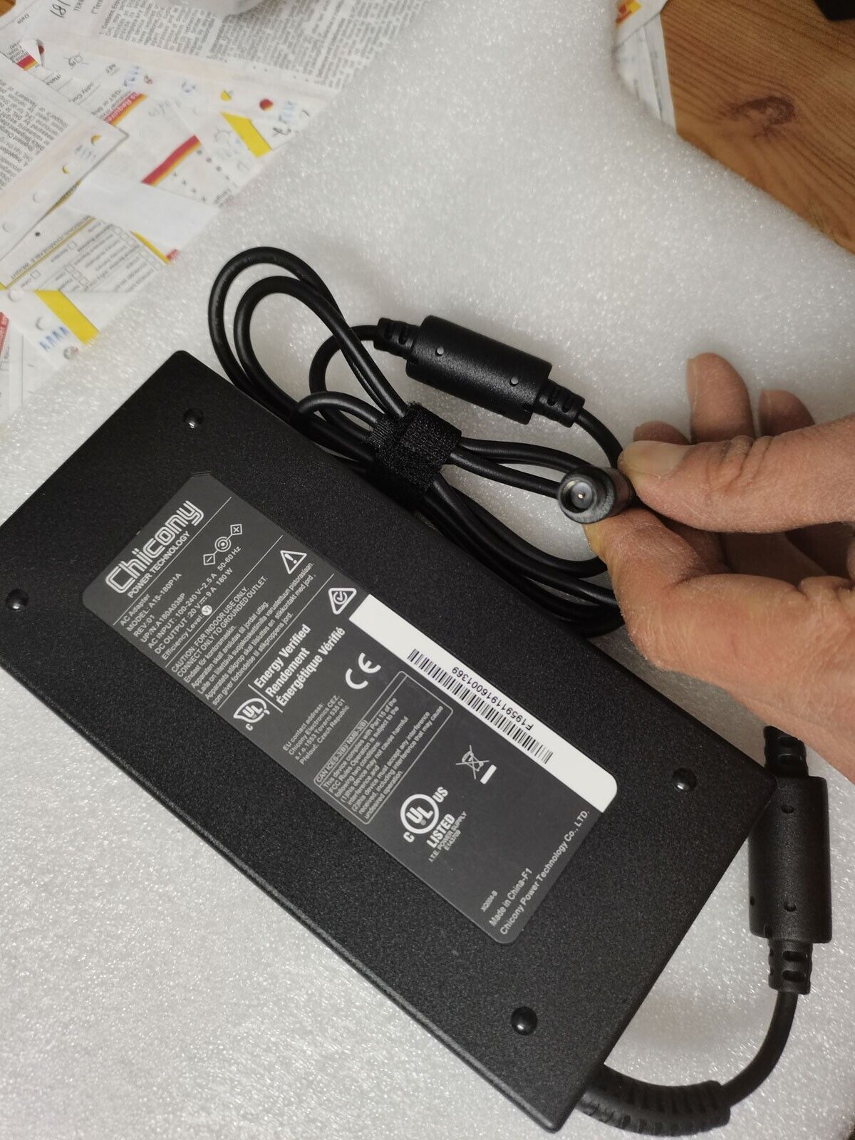 *Brand NEW*OEM 7.4mm Pin A15-180P1A For SD5750T Thunderbolt 4 Dual 4K Dock K37899 20V 9A 180W AC ADAPTER