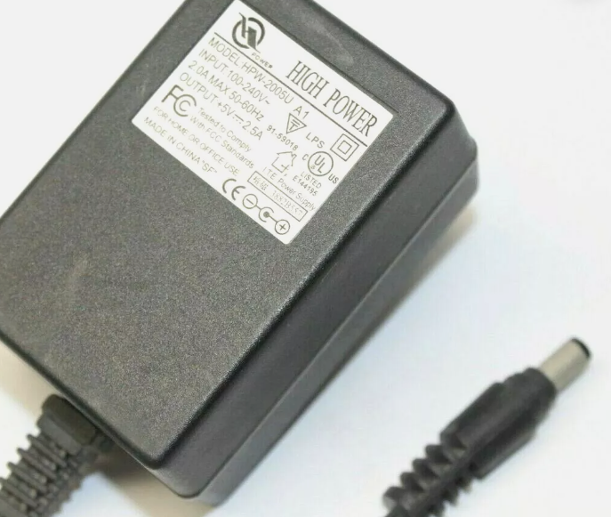 *Brand NEW*High Power HPW-2005U Output 5 Volts 2.5A AC Adapter Cable Charger Power Supply
