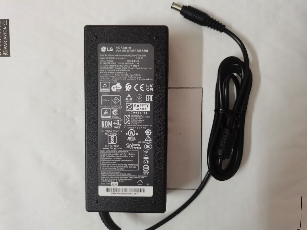 *Brand NEW*Original A16-140P1A A14A002L for LG 27QN880 27UL850 38GN950 19V 7.37A 140.0W ac adapter