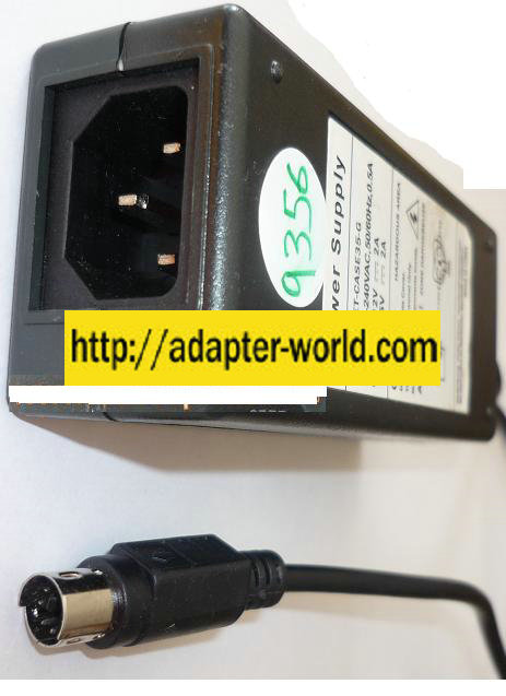 NEW 12V 5VDC 2A USED 6PIN DIN ITE ET-CASE35-G AC ADAPTER POWER SUPPLY