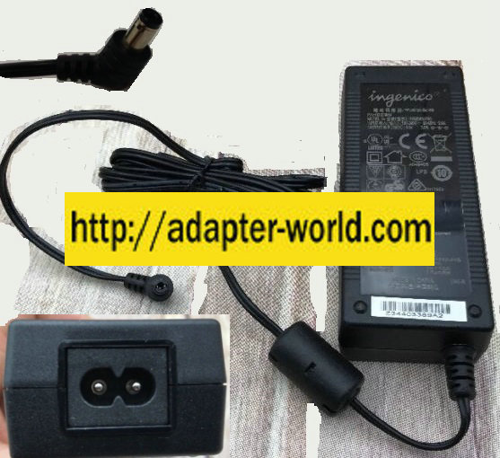 *NEW* Ingenico 8VDC 3A USED -(+) 2x5.5mm 90°Round Barrel ITE PSM24W-080 AC ADAPTER POWER SUPPLY