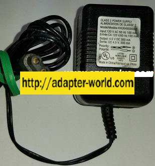 *NEW* E300371 4.5VDC 300mA USED SHAVER KHU045030D-2 AC ADAPTER POWER SUPPLY