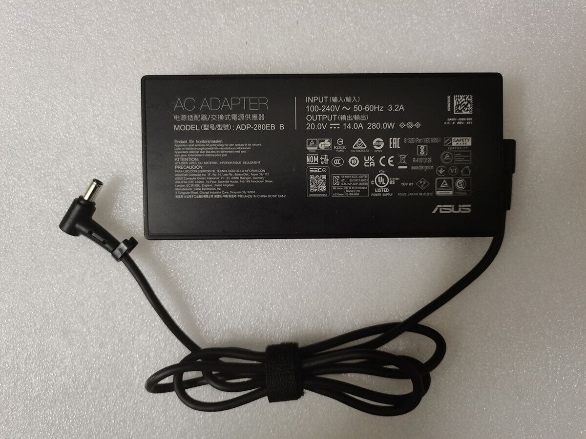 *Brand NEW*Original 280W 20V 14A ac adapter ADP-280EB B For 2023 ASUS ROG Strix G16/i9-13980HX/RTX4070 Power S