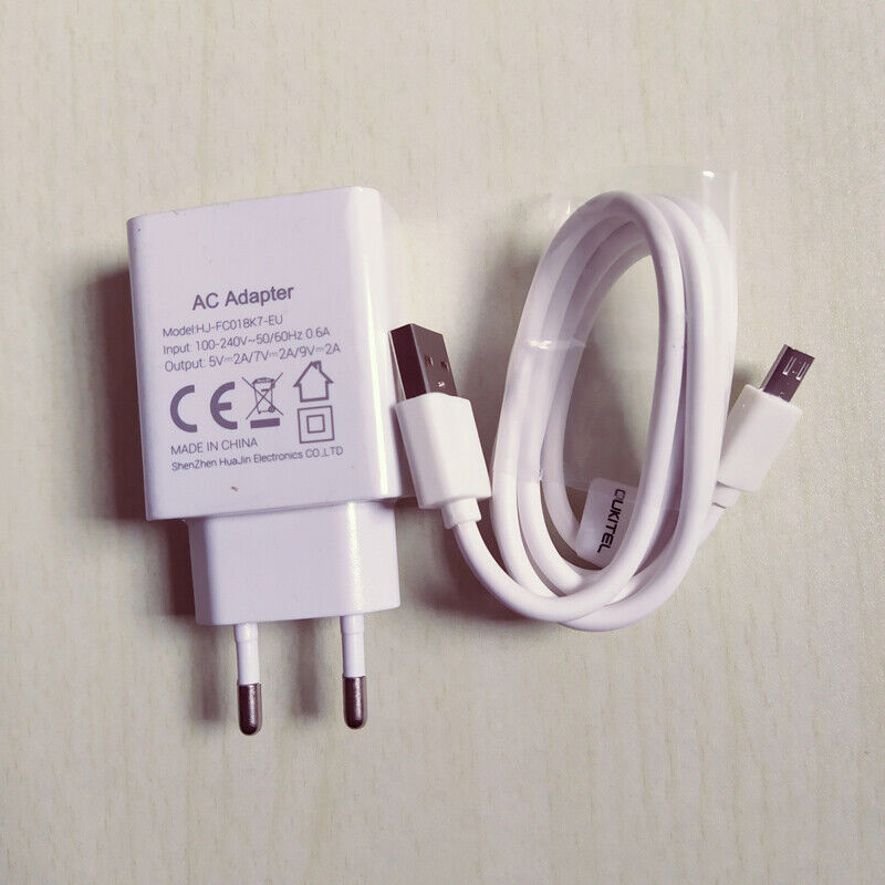 *Brand NEW*Original Oukitel 18W Fast +Micro-USB Cable For K3/K10000 Charger Power Adapte