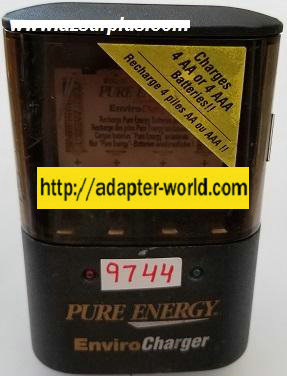 *NEW* PURE ENERGY 1.7VDC 550mA USED CLASS 2 BATTERY CHARGER LR101380 4AA OR 4AAA BATTERIES RECHARGE PURE ENERG