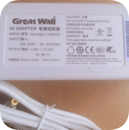 *Brand NEW*Original Great Wali 19V 6.32A 120W AC Adapter GA120SD1-19006320 Power Supply