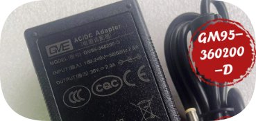 *Brand NEW*Original GVE 36V 2A AC Adapter GM95-360200-D Power Supply