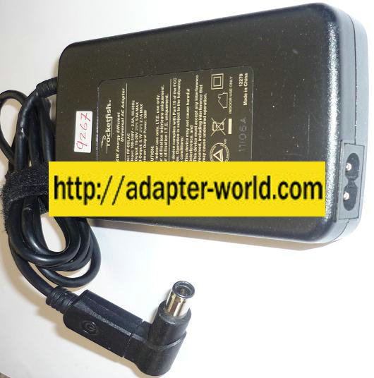 NEW 15-20VDC 5A USED 5.5x8mm ROUND BARREL WITH PIN UNIVERSAL ROCKET FISH RF-BSLAC AC ADAPTER POWER SUPPLY