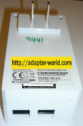 NEW TP-LINK USED 100-240VAC ~50/60Hz 0.15A CPL 300Mbps AV500 Wi-Fi Powerline Extender TL-WPA4220 AC ADAPTER