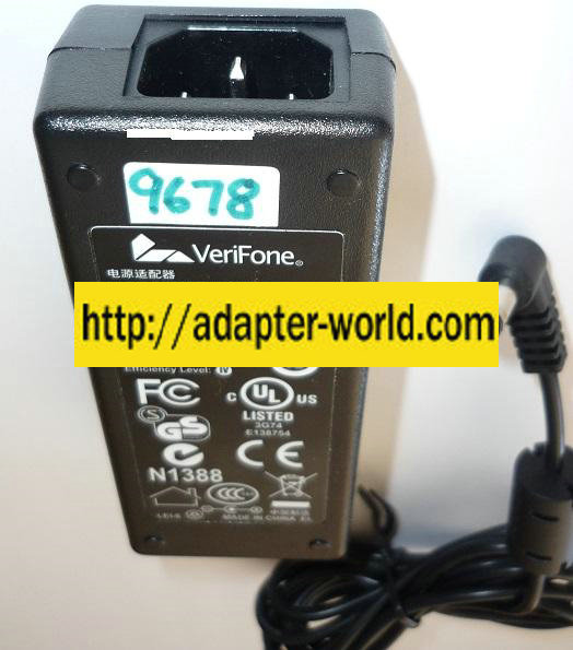 *NEW*VERIFONE 12VDC 1A USED -(+) 2x5.5x11mm 90° ROUND BARREL ITE NU12-2120100-L1 AC ADAPTER POWER SUPPLY
