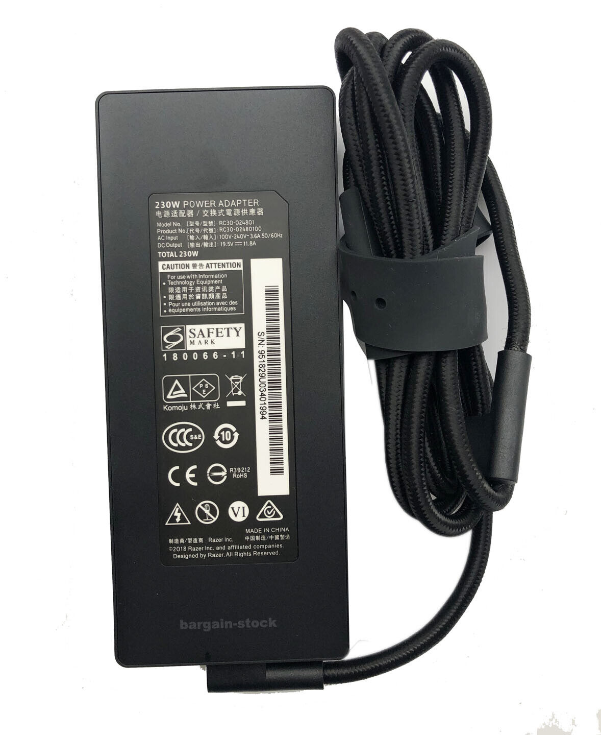 *Brand NEW* Razer Blade 15 RZ09-0328 i7 RTX 2070 RC30-0248 11.8A 230W AC Adapter Charger
