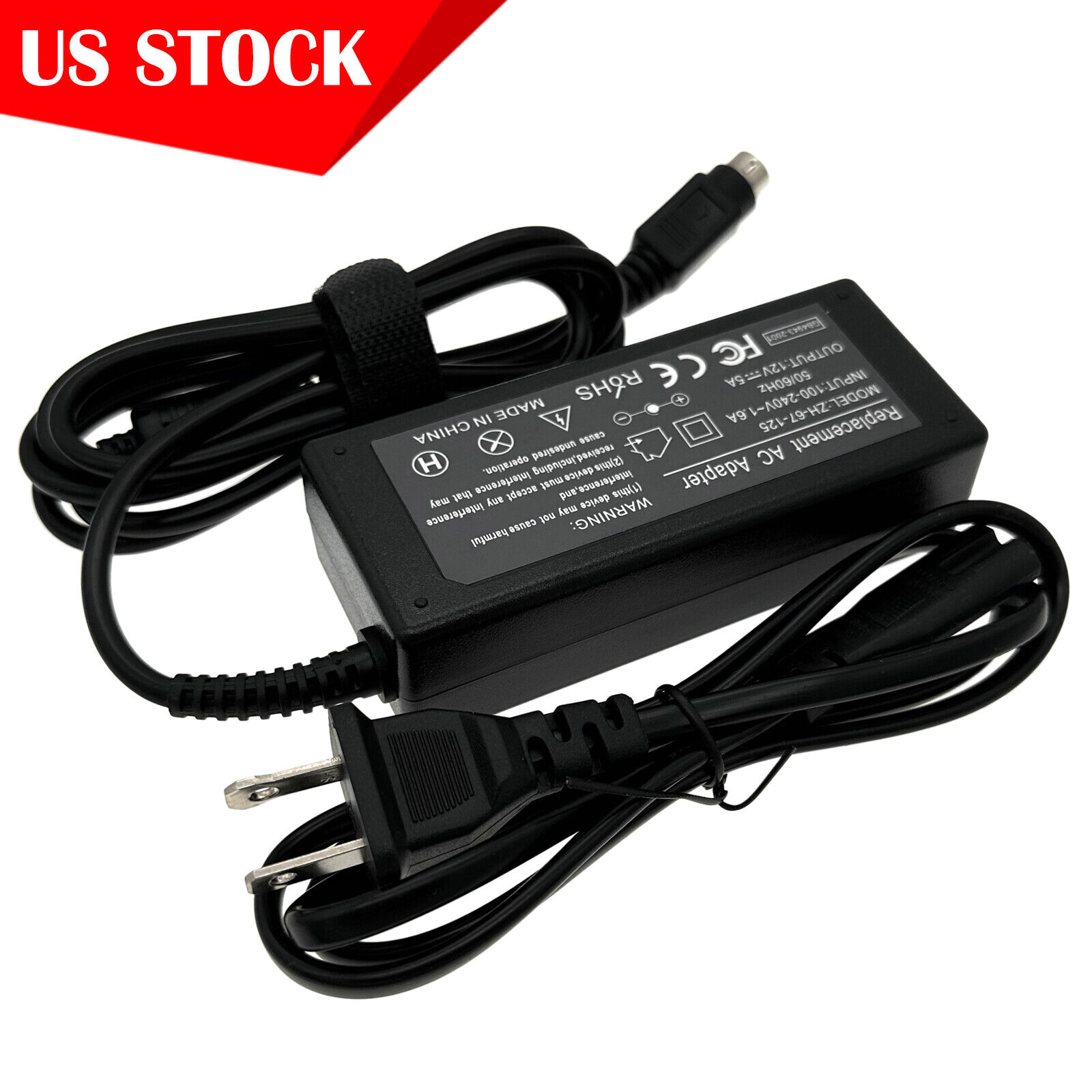 *Brand NEW* Sanyo CLT1554 CLT2054 LCD TV Monitor 12V 4-Pin DIN AC Power Adapter Charger
