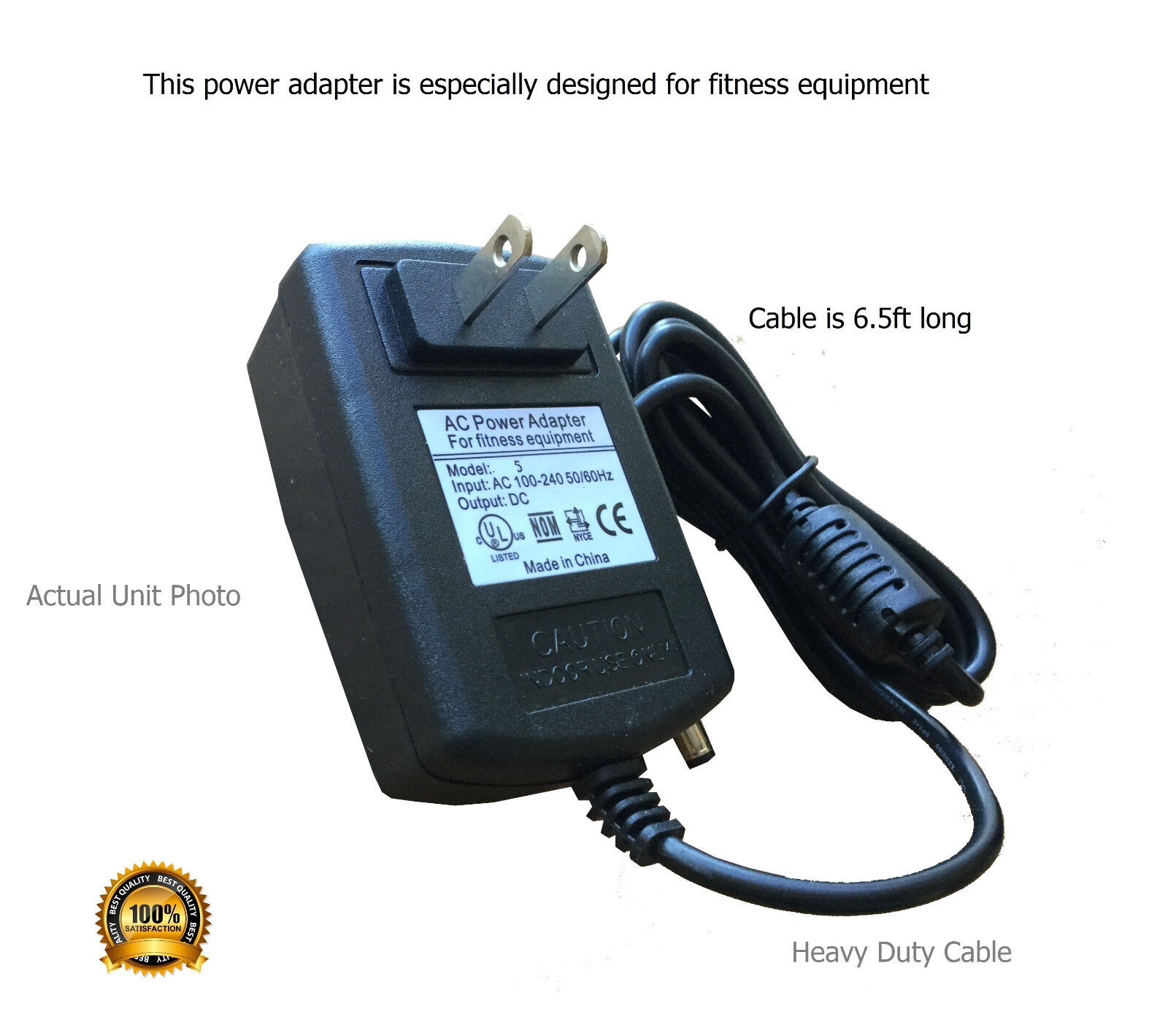 *Brand NEW* Bremshey Cardio Comfort Pacer Recumbent bike AC Adapter Power Supply