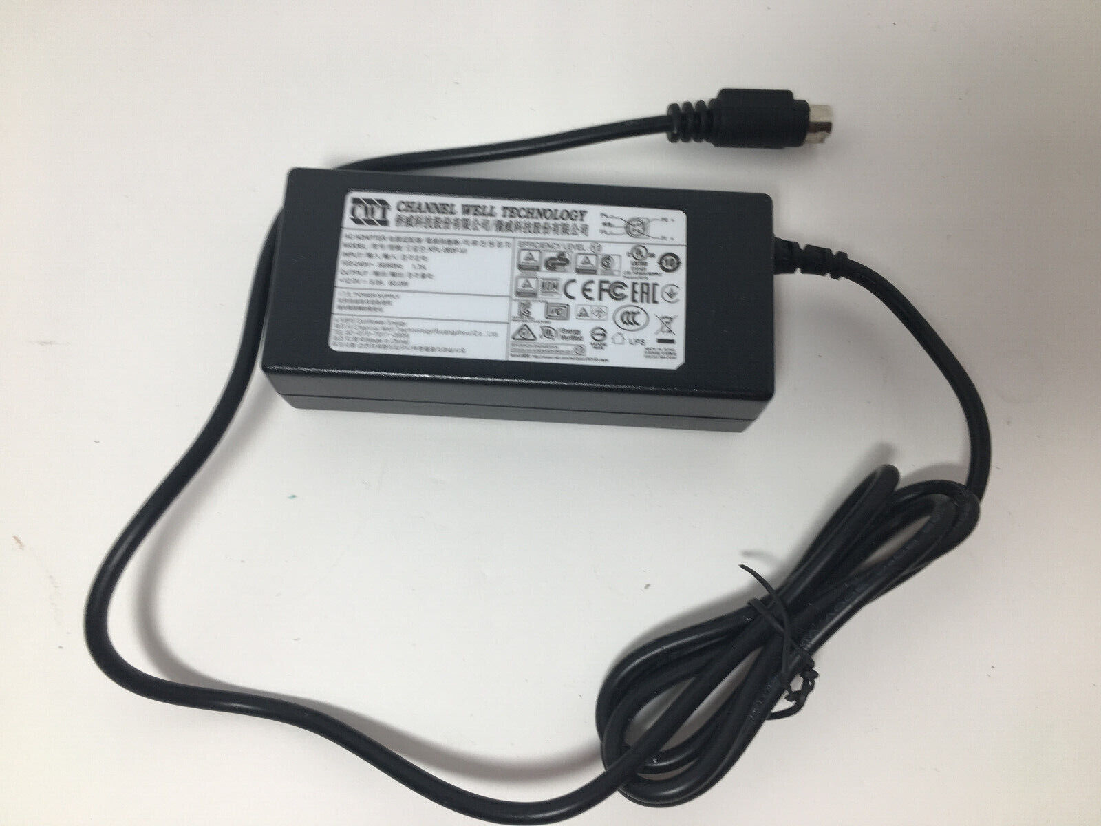 *Brand NEW*Genuine KPL-060F-VI 12V 5A 60W 4-Pin CWT Channel Well Technology AC Adapter