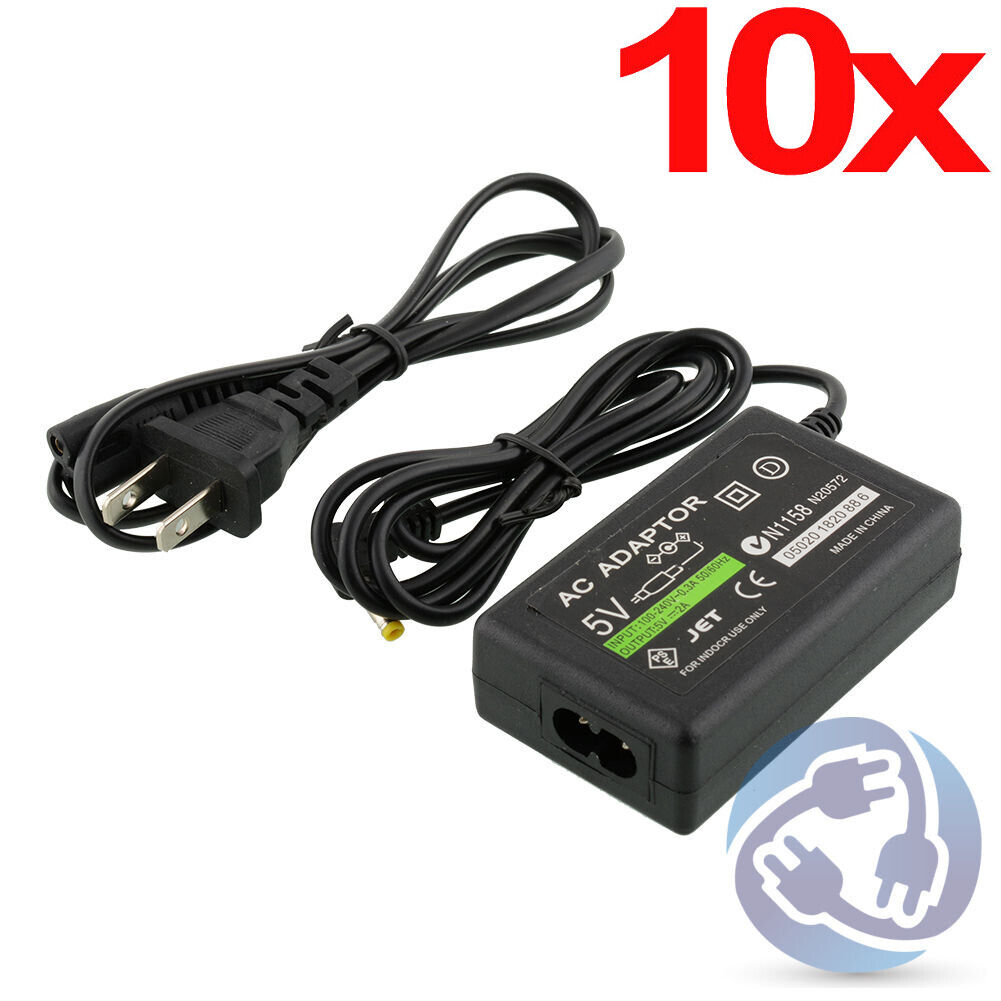 *Brand NEW*Sony PSP 1000 2000 3000 A/C Lot-10X AC Adapter Power Supply Charger Plug