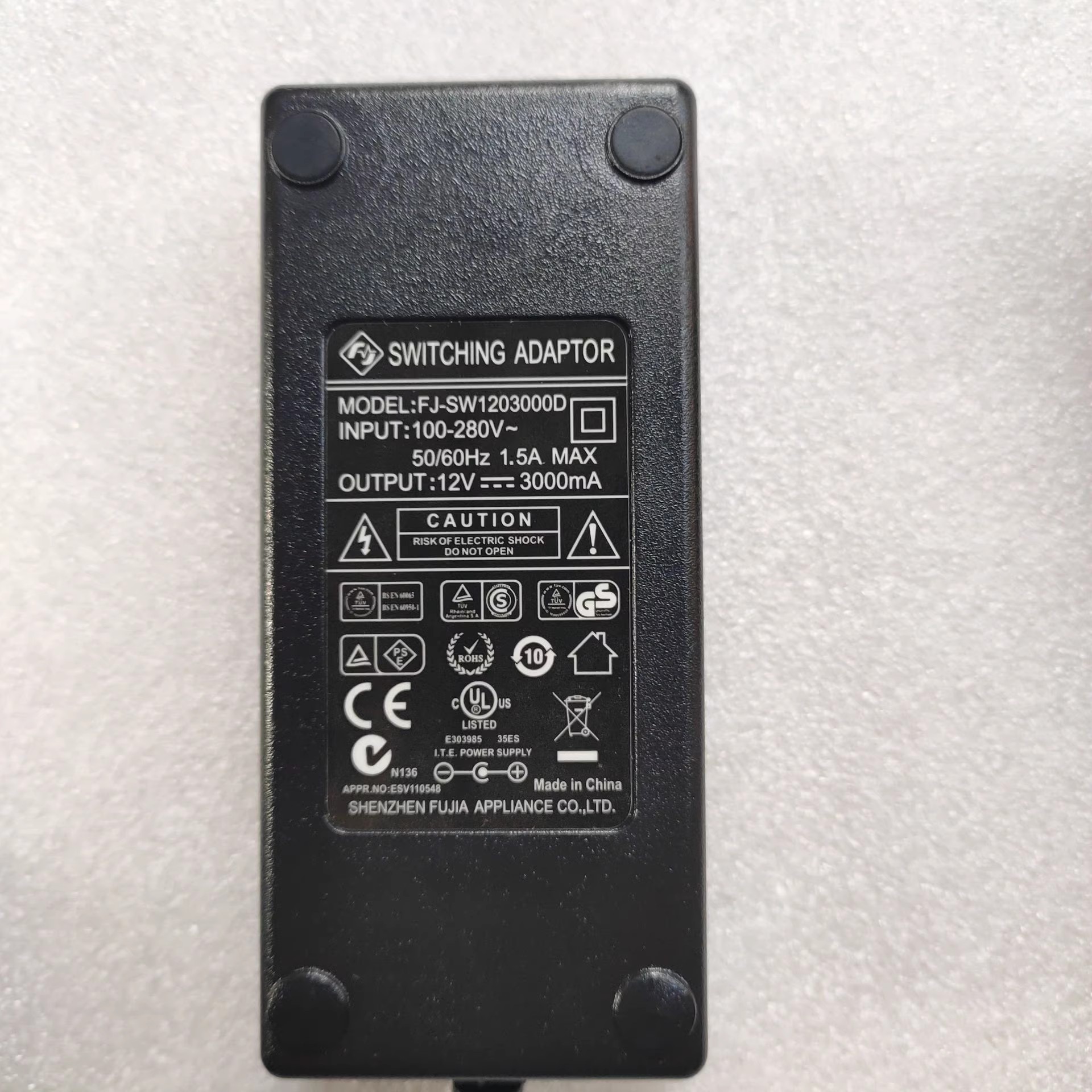 *Brand NEW*FJ FJ-SW1203000D 12V 3000MA 12v 2500MA 12V 2000MA 12V 3000MA AC DC ADAPTHE POWER Supply