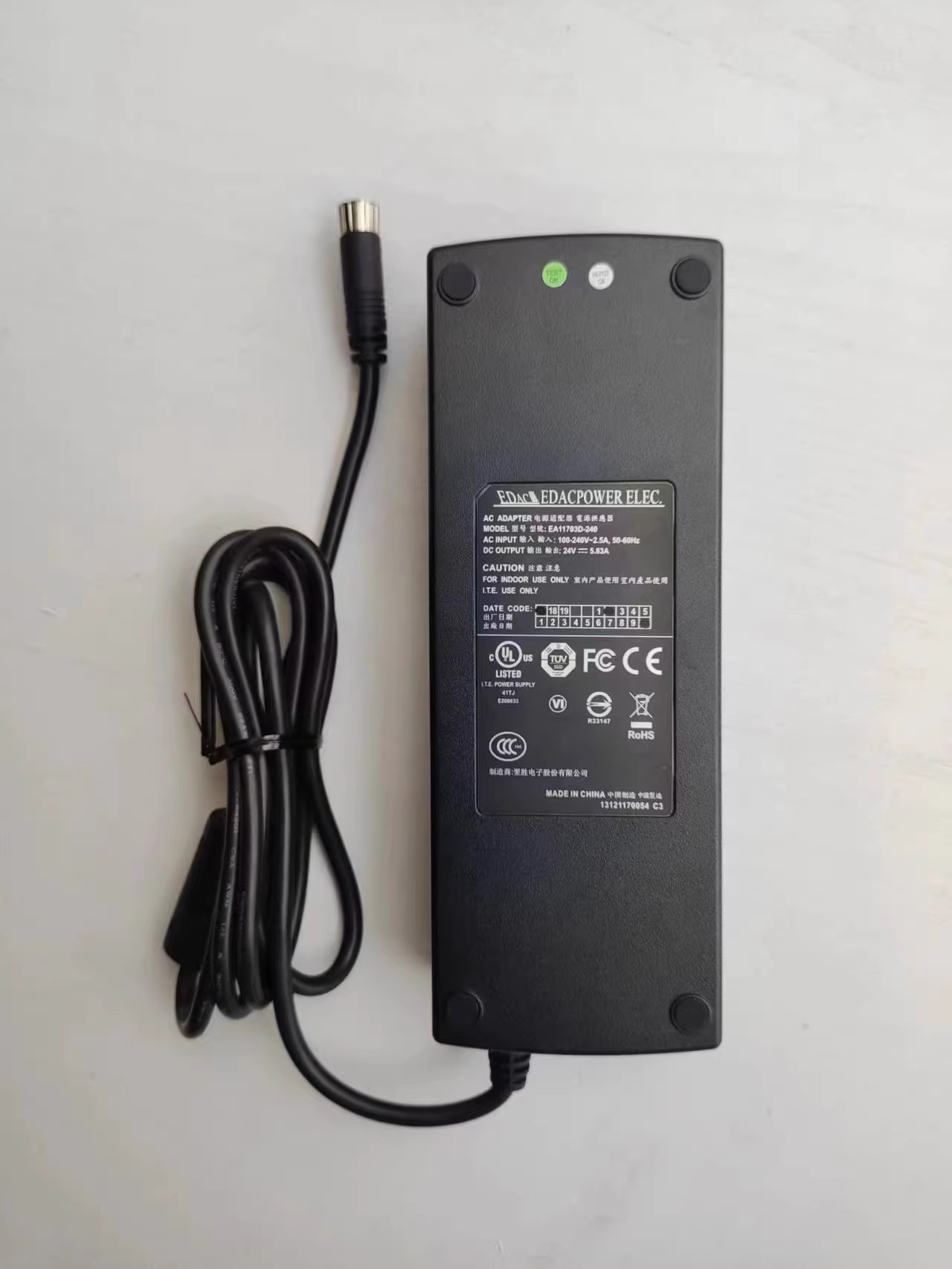 *Brand NEW*EA11703D-240 EDAC EA11703D240 24V 5.83A AC/DC AC ADAPTER POWER Supply