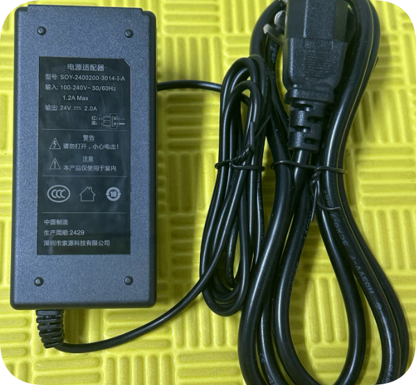*Brand NEW*24V 2.0A Round Port 5.5*2.5mm SOY-2400200-3014-1-A Power Adapter Charger FDL1204A