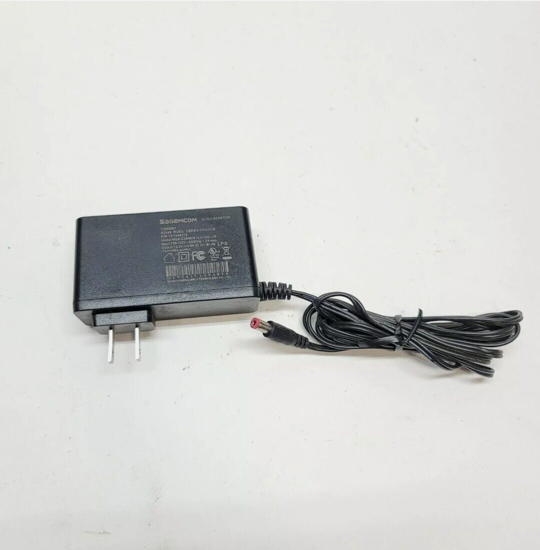 *Brand NEW*Sagemcom PN 191348119 CS50001 12V 2.5A AC/DC Power Supply Adapter Unit for Modem