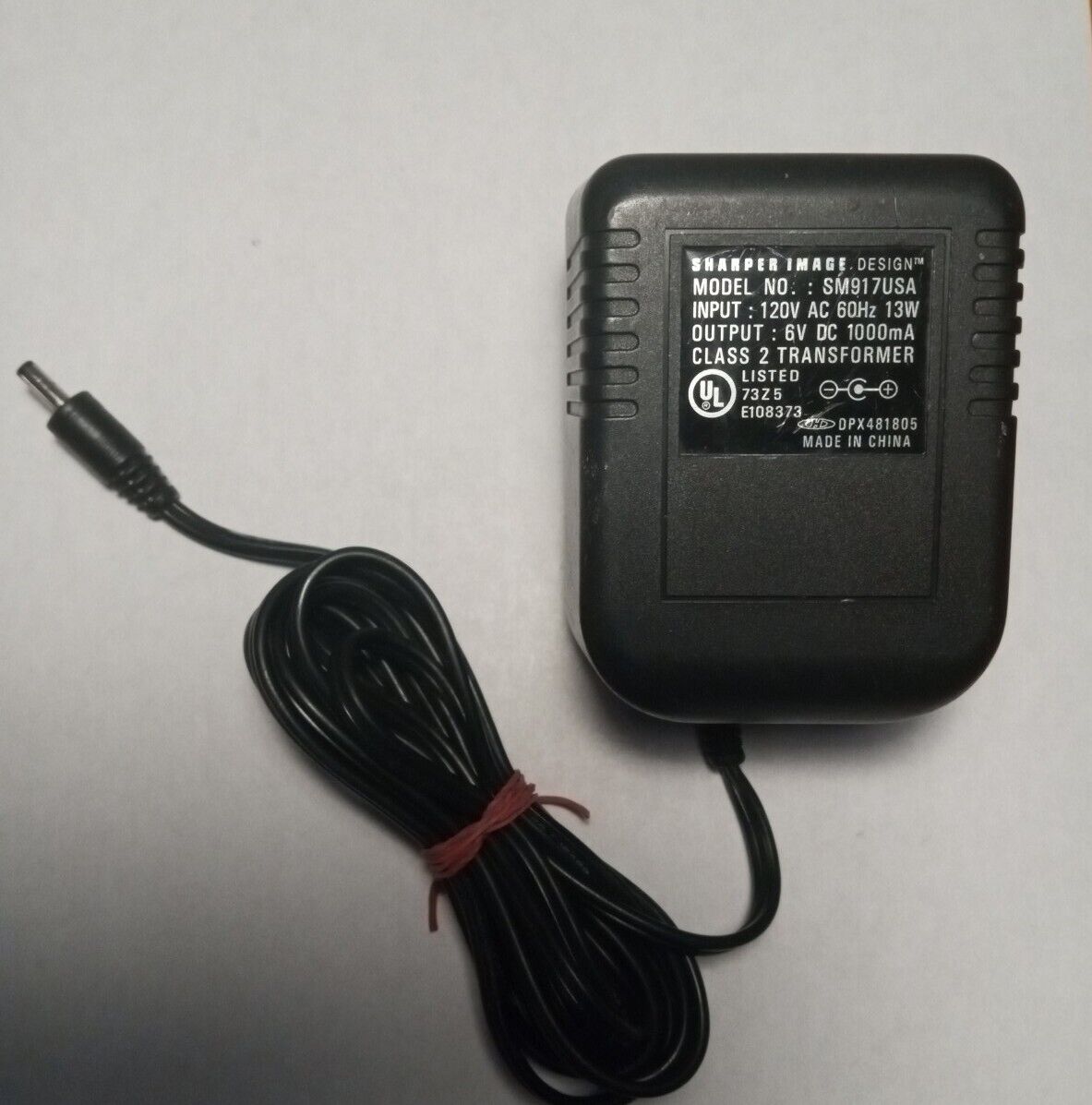 *Brand NEW* Sharper Image SM917USA 6V DC 1000mA AC/DC Adapter (Tested)