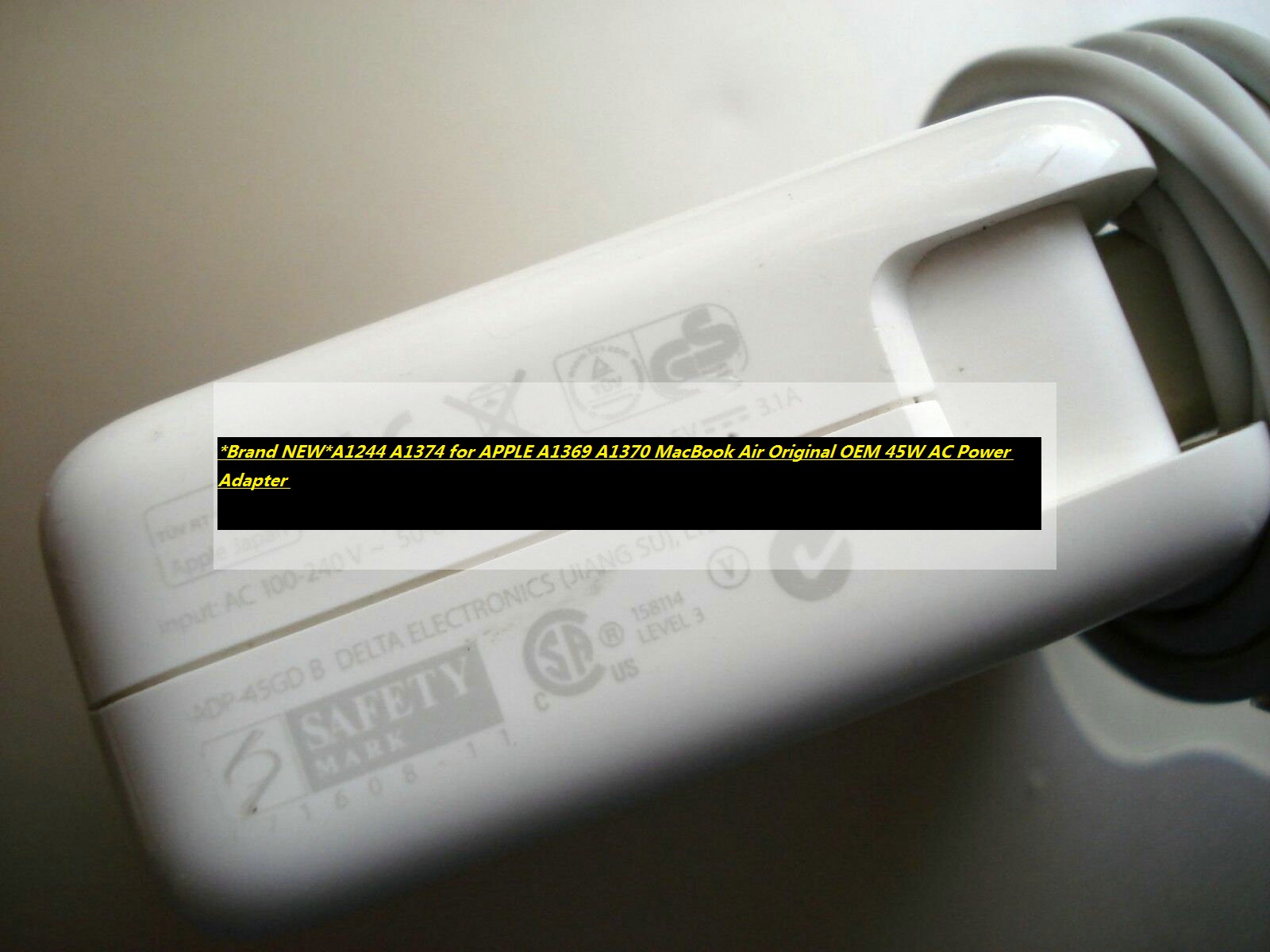 *Brand NEW*A1244 A1374 for APPLE A1369 A1370 MacBook Air Original OEM 45W AC Power Adapter